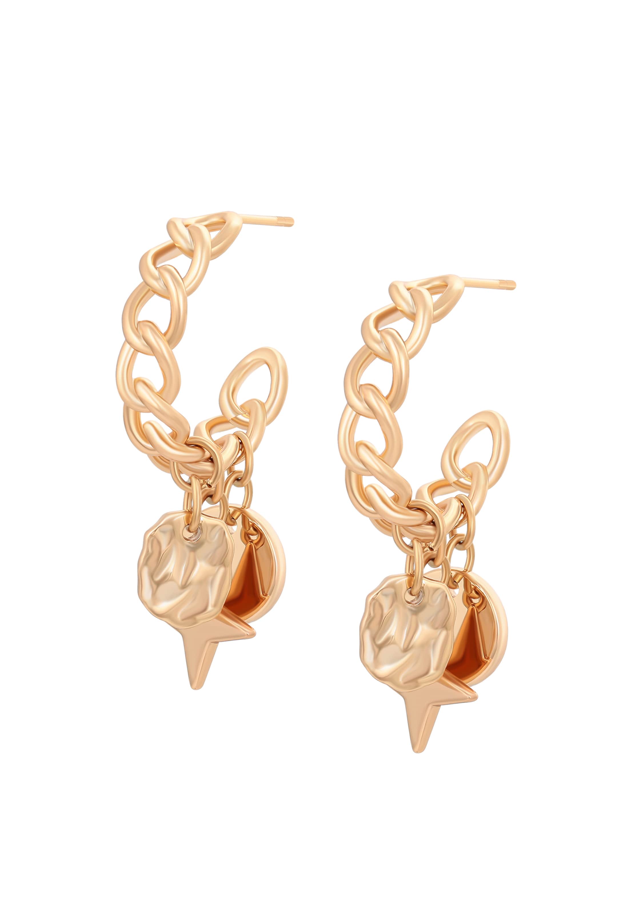 Gaya Boucles d'oreilles en or rose, Vue avec produit