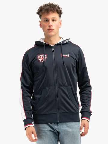 LONSDALE Спортивная куртка в Синий: спереди