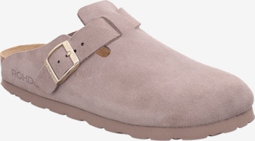 ROHDE Mules 'Alba' in Purple: front