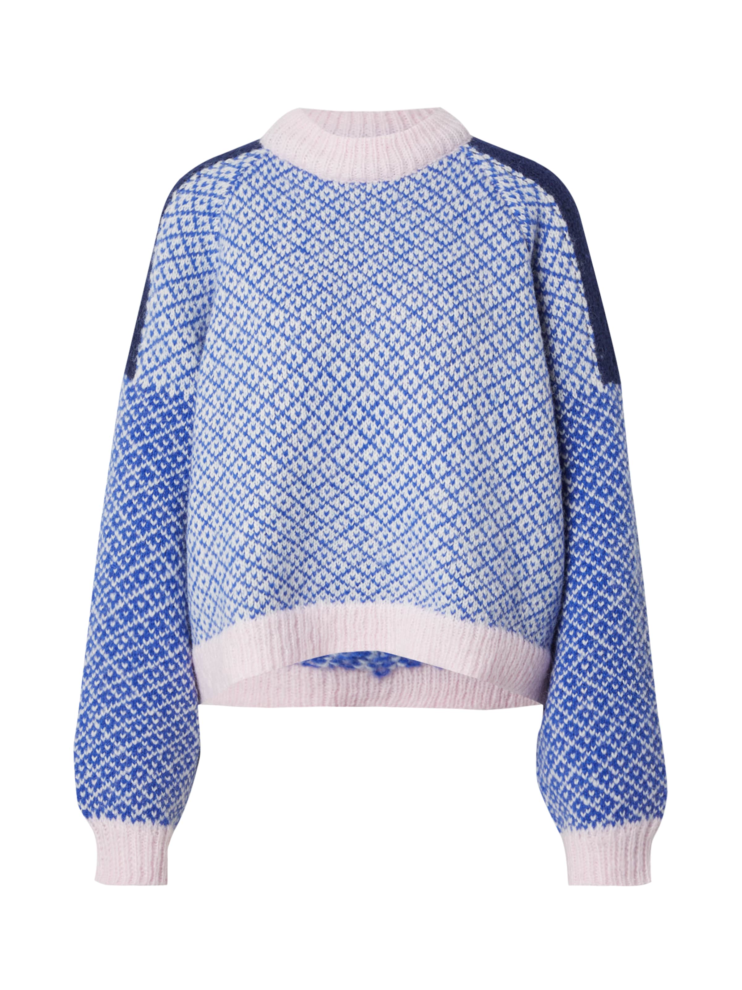 Pull-over 'REMIX' PIECES en bleu : devant