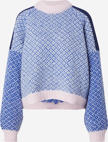 PIECES Sweater 'REMIX' in Blue: front