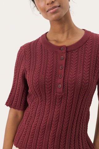 Pull-over 'Rosario' Part Two en rouge