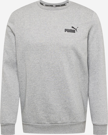 PUMA - Sweatshirt de desporto 'Essentials' em cinzento: frente