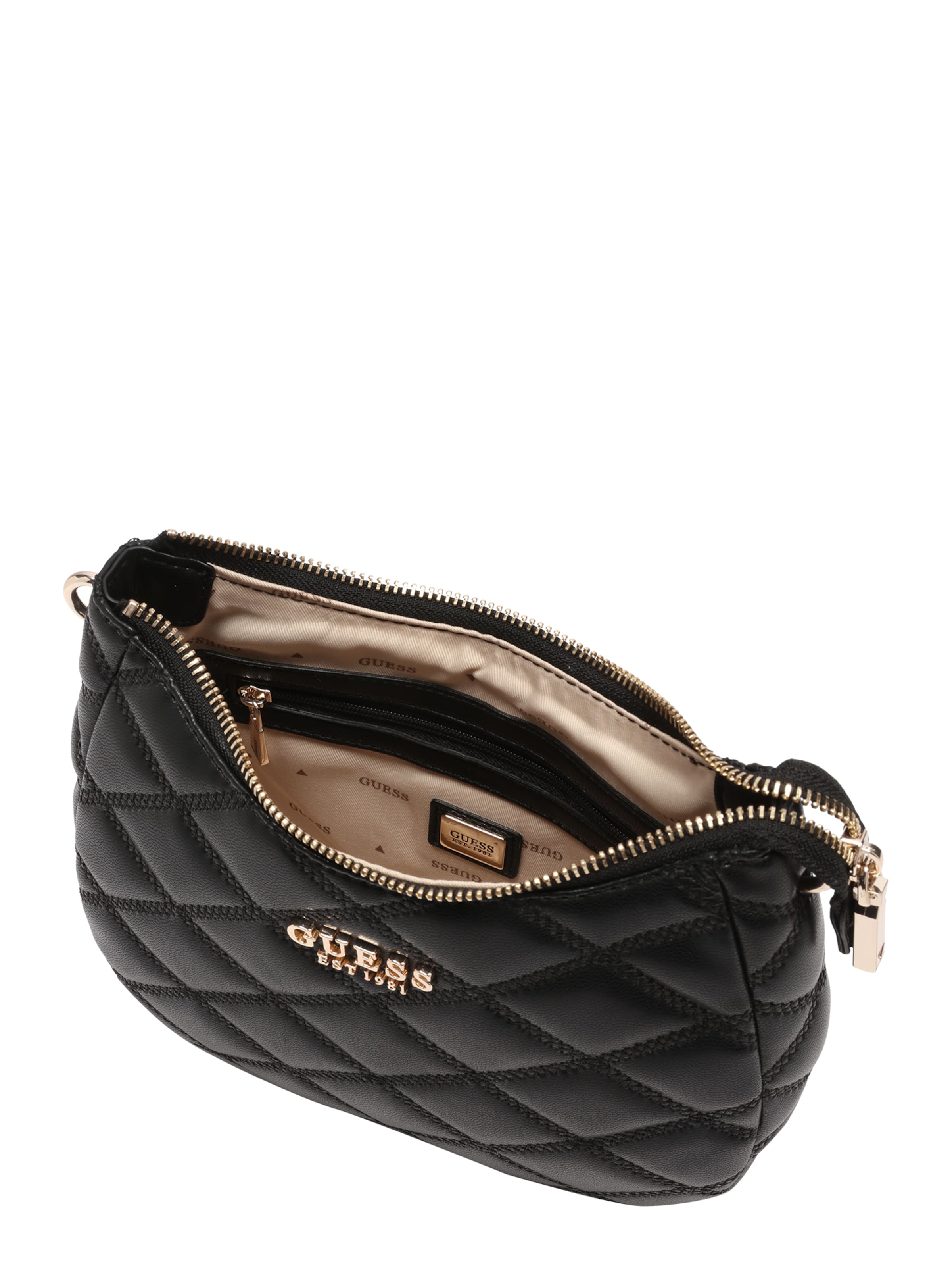 GUESS Torba za čez ramo 'TAMSIN' | črna barva