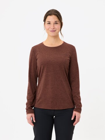 VAUDE Functioneel shirt in Bruin: voorkant
