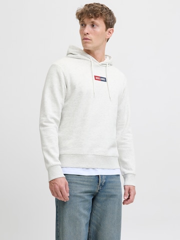 JACK & JONES Mikina 'JJPAN' – bílá: přední strana