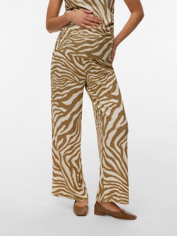 Wide leg Pantaloni di Vero Moda Maternity in bianco: frontale