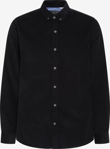 DreiMaster Vintage Button Up Shirt in Black: front