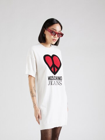 Moschino Jeans Oversize šaty - biela: predná strana