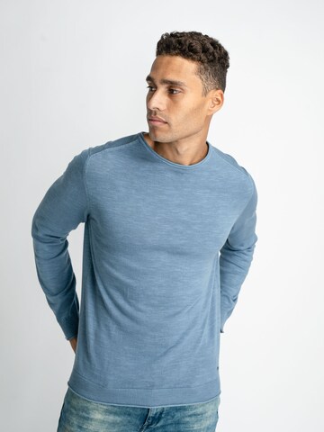Petrol Industries Sweter w kolorze niebieski: przód