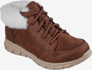 SKECHERS Lace-Up Ankle Boots in Brown