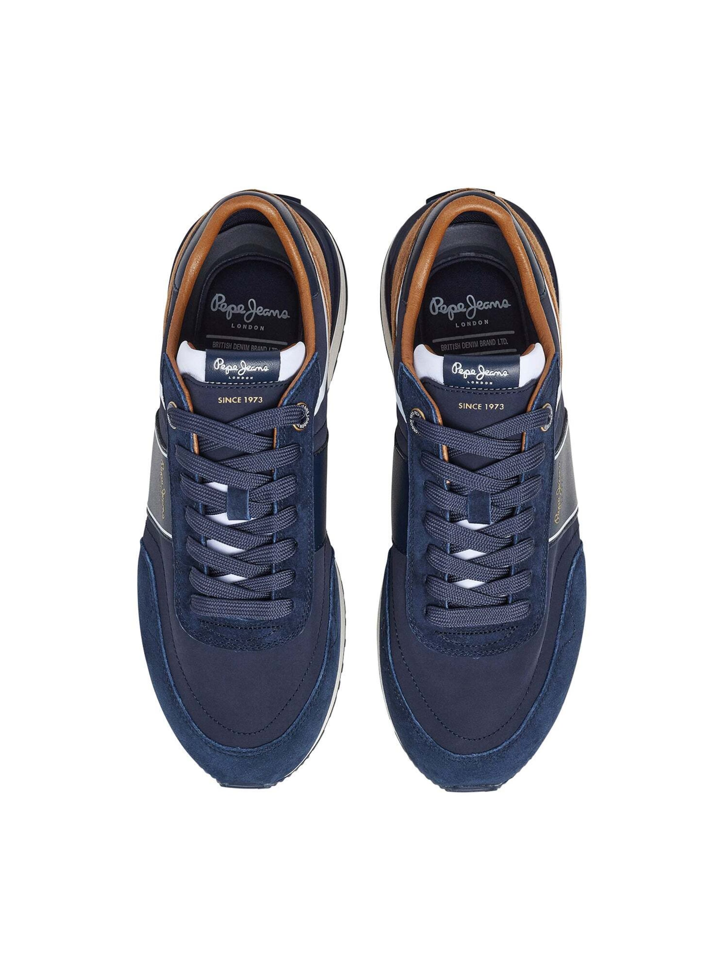 Pepe Jeans Platform trainers 'Buster' in Blue