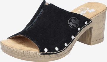 Rieker Mules in Black: front