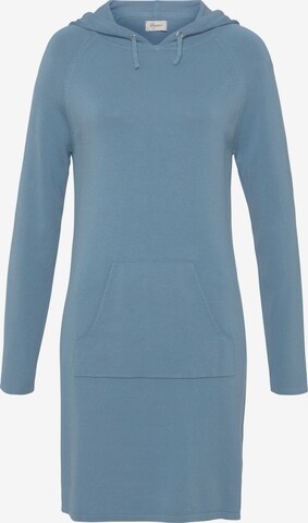 BOYSEN'S Knitted dress in Blue: front