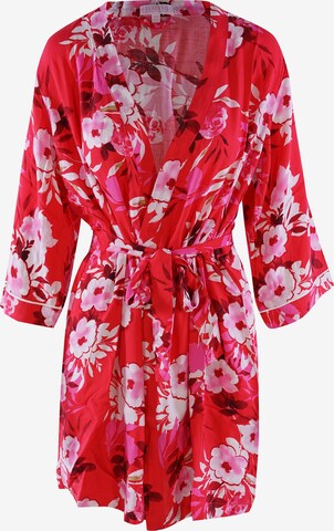 PJ Salvage Morgenmantel ' robe - Watercolor Bloom ' in Rot: predná strana