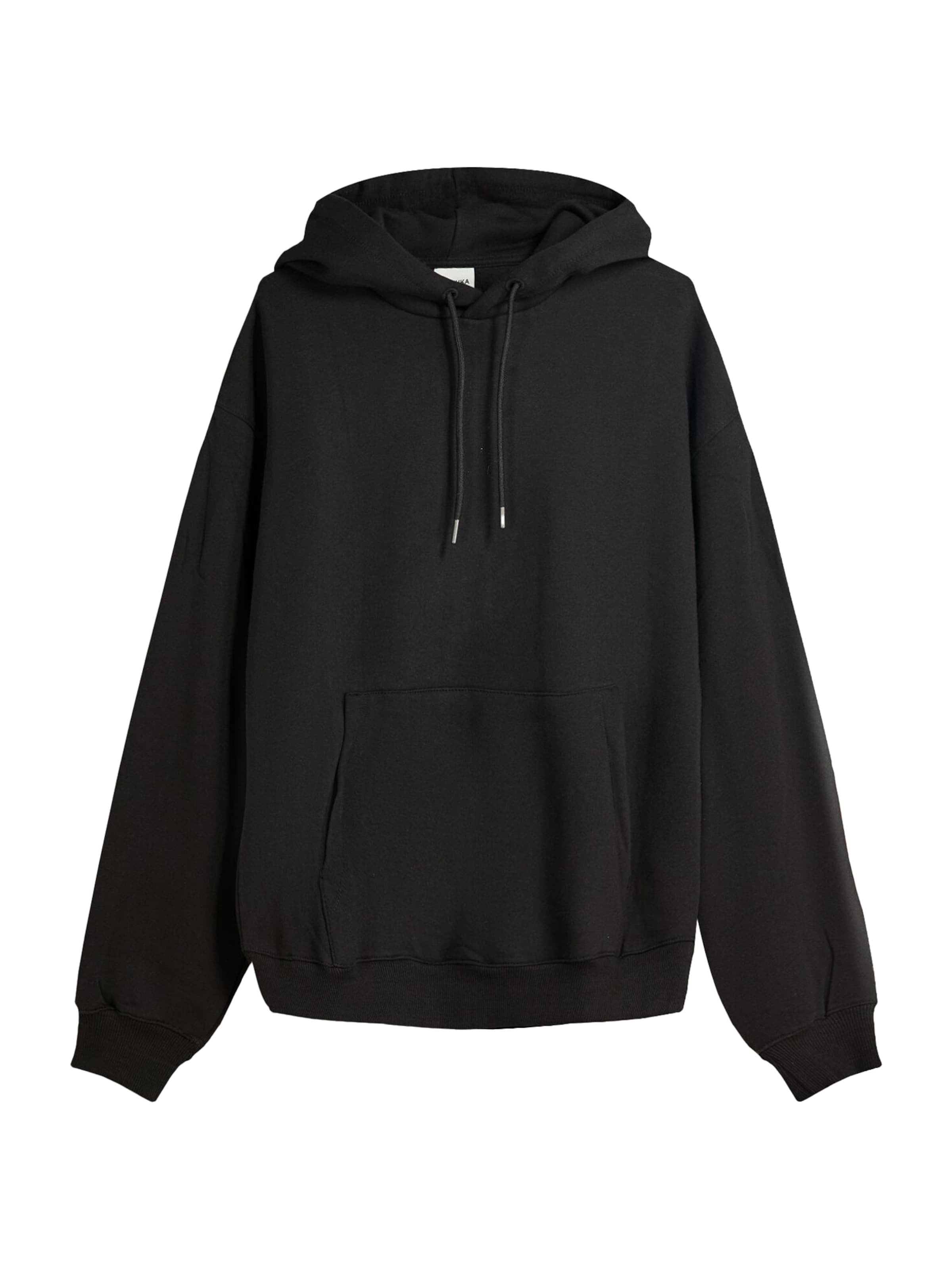 Bershka Majica | črna barva, Prikaz izdelka