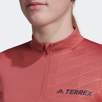 ADIDAS TERREX Functioneel shirt in Rood