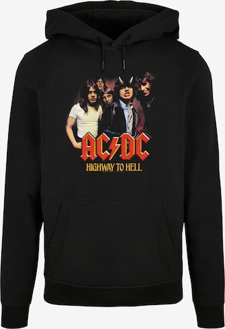 F4NT4STIC Sweater 'ACDC Rock Band Music Highway To Hell Group' in Black: front