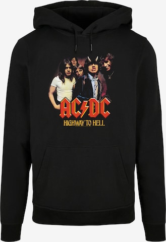 F4NT4STIC Trui 'ACDC Rock Band Music Highway To Hell Group' in Zwart: voorkant