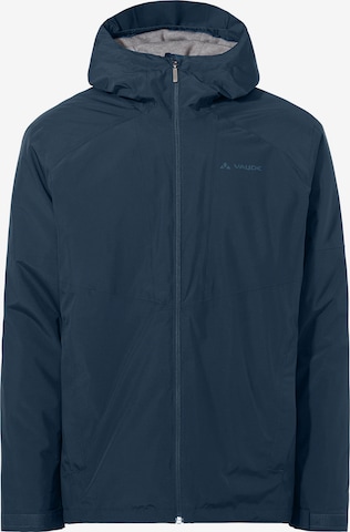 VAUDE Outdoor jacket 'Morkon Wool' in Blue: front