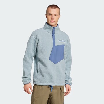 ADIDAS TERREX Athletic Sweater 'Xploric' in Blue: front