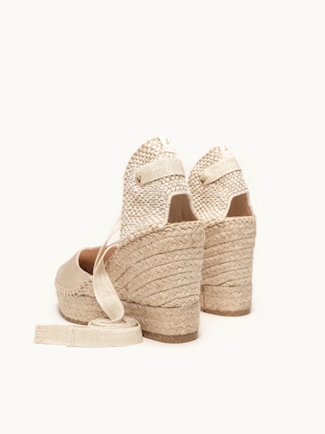 Alhamas - Sapatos de salto 'Alpargata' em ouro