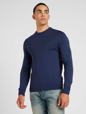 BOSS Sweater 'Avac_C' in Blue: front