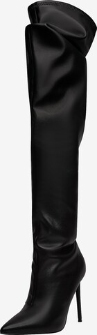 STEVE MADDEN Over the Knee Boots in Black: front