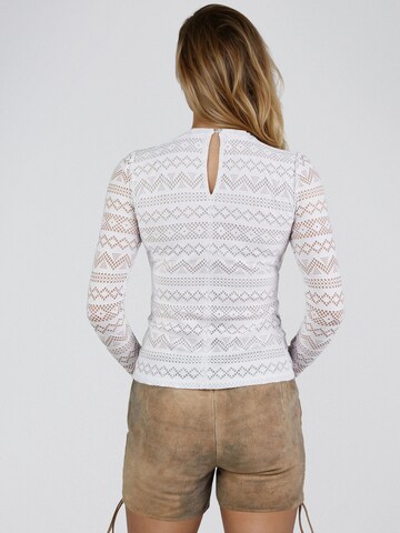 SPIETH & WENSKY Klederdracht blouse 'Harper' in Wit