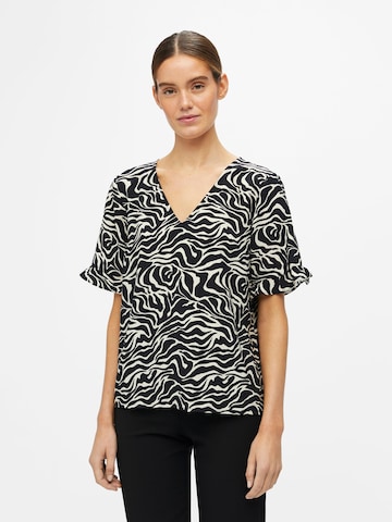 OBJECT - Blusa 'SELINE' en negro: frente