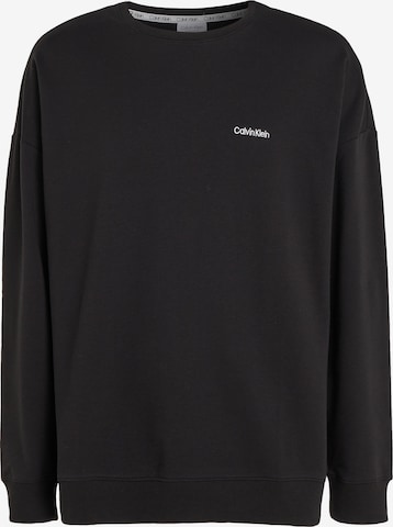 Sweat-shirt Calvin Klein en noir : devant