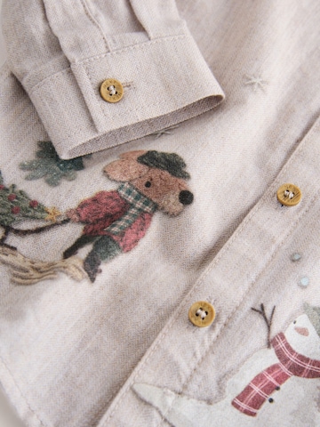 Next Средняя посадка Рубашка в Бежевый