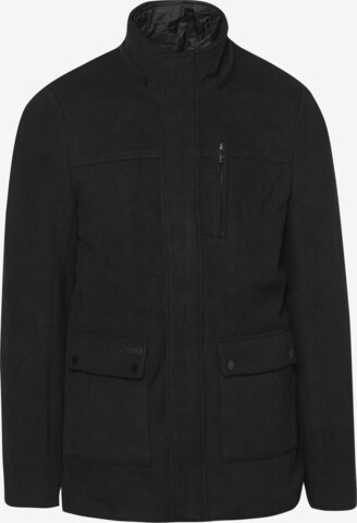 Manteau mi-saison KOROSHI en noir : devant