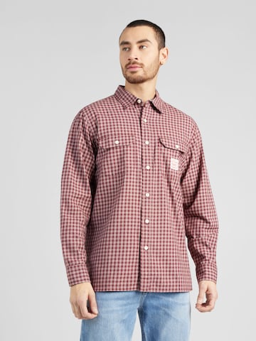 LEVI'S ® Regular fit Button Up Shirt 'Classic Worker Workwear' in Red: front