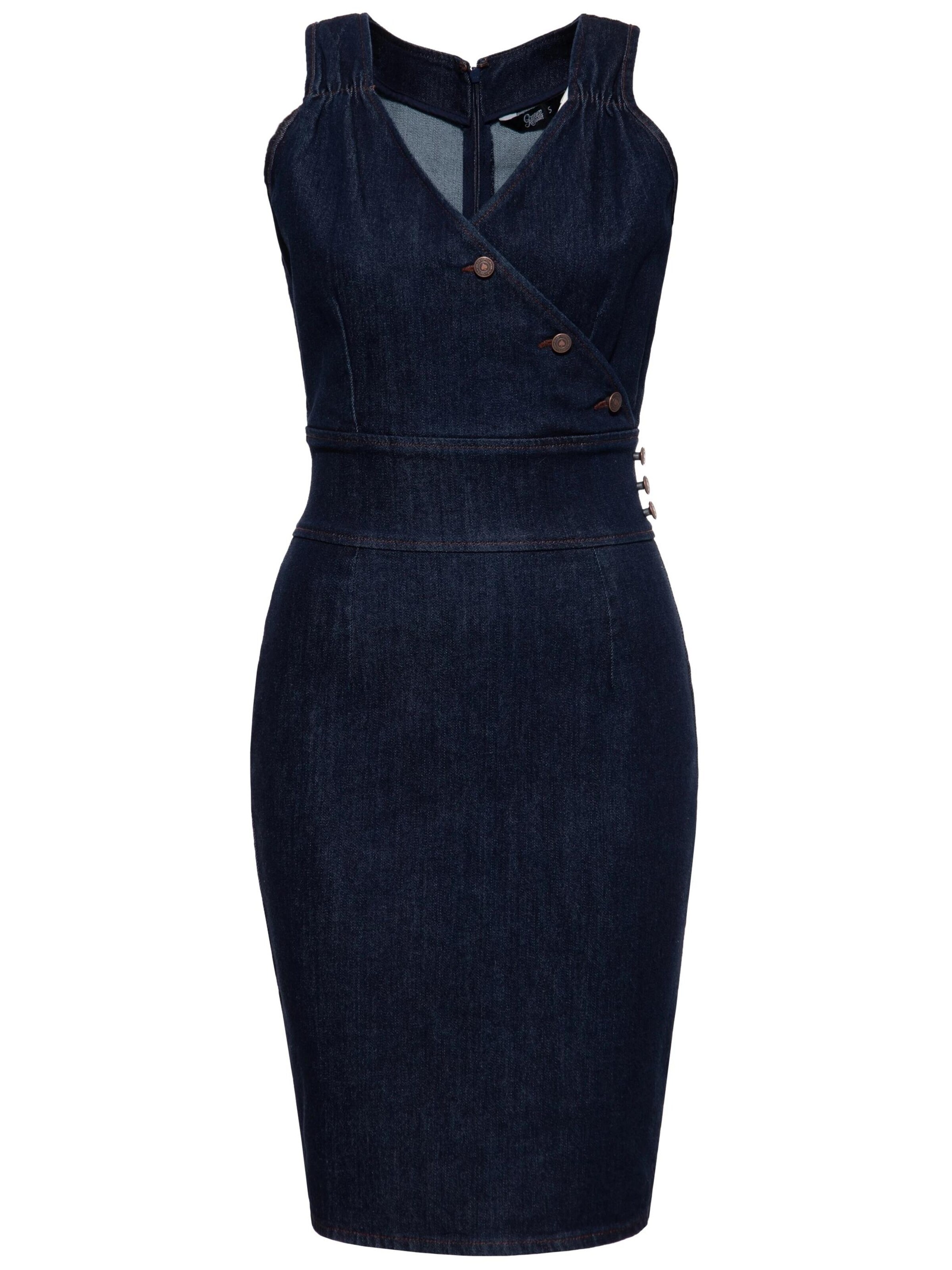 Queen Kerosin Dress 'Peggy' in Blue: front