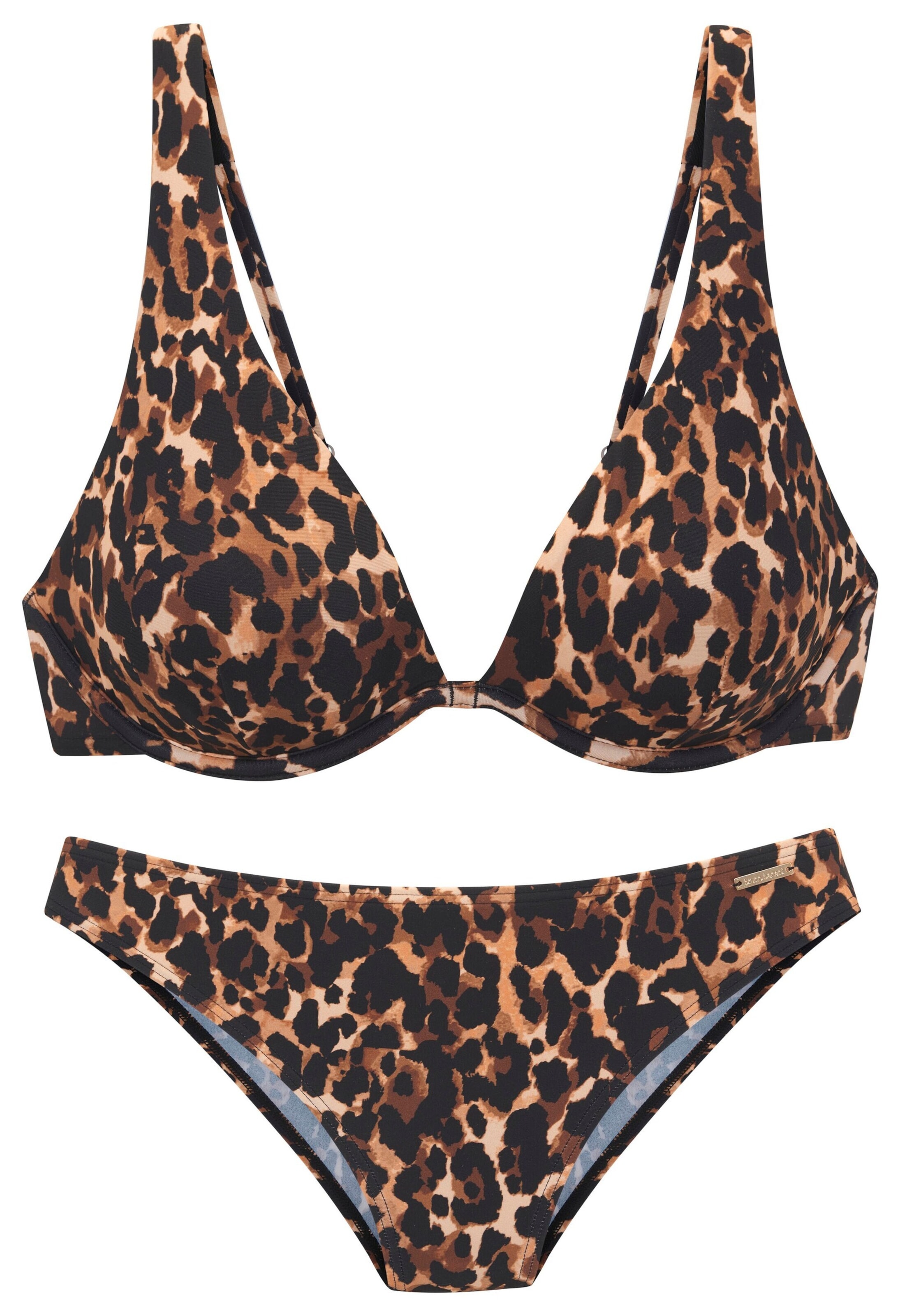 Bruno Banani Τρίγωνο Μπικίνι σε καφέ: μπροστά