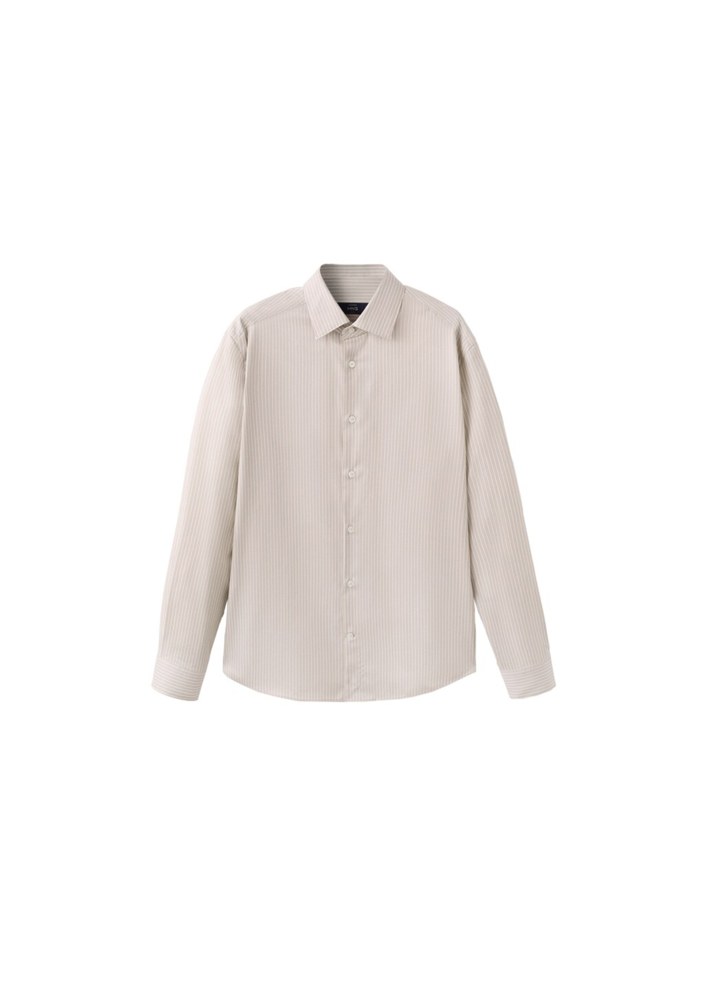 MANGO MAN Button Up Shirt 'Fer' in Yellow: front