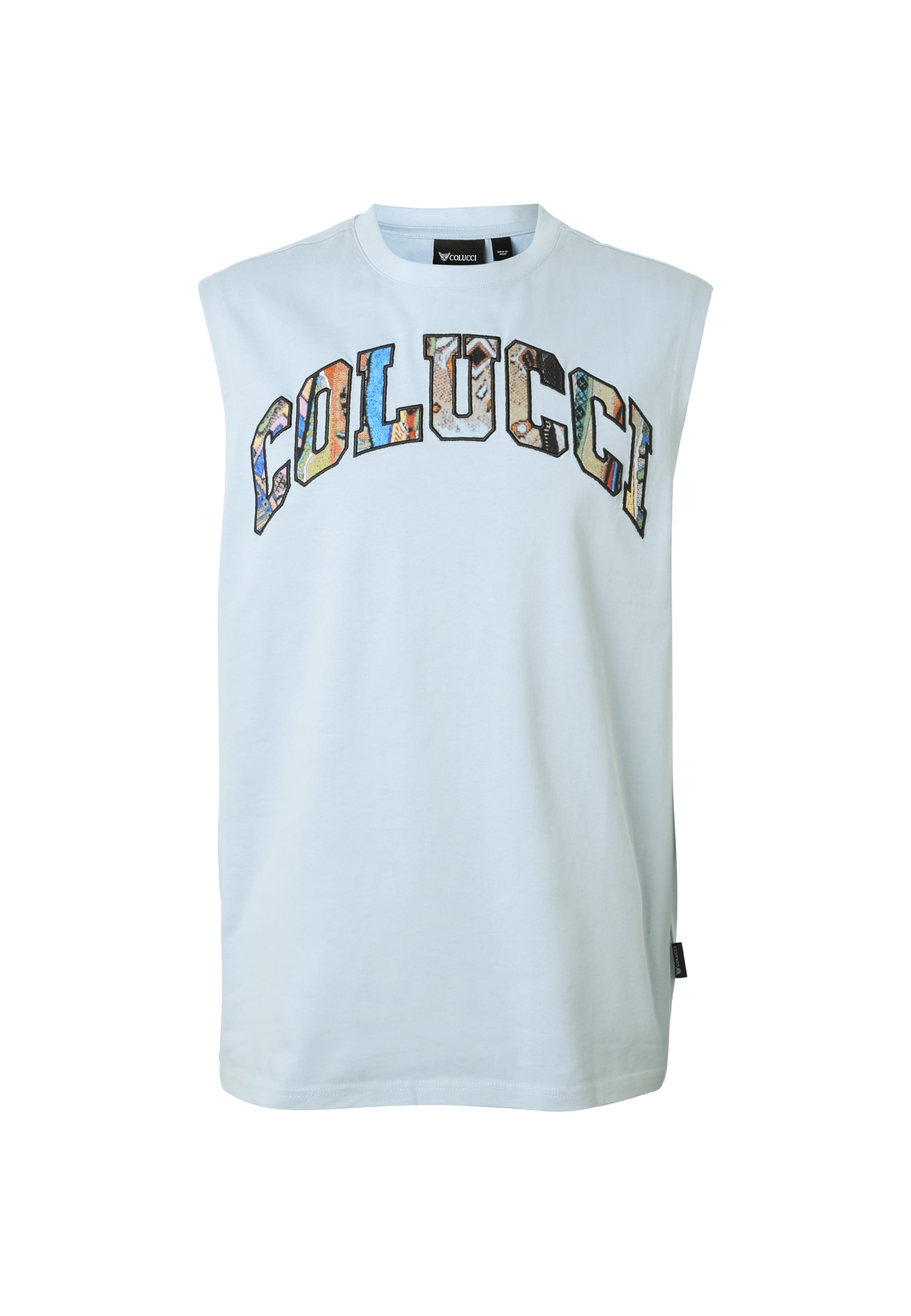 Colucci Top 'College' in Blau: Vorderseite