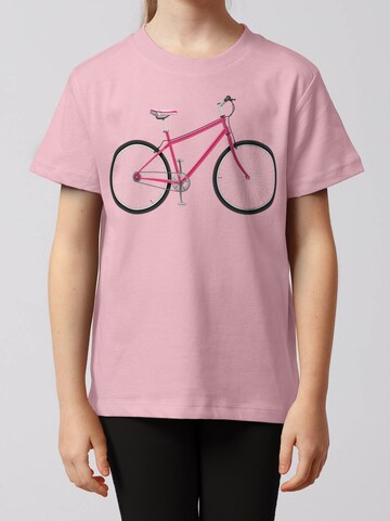 watabout.kids Shirt 'Pink Bike' in Pink: front