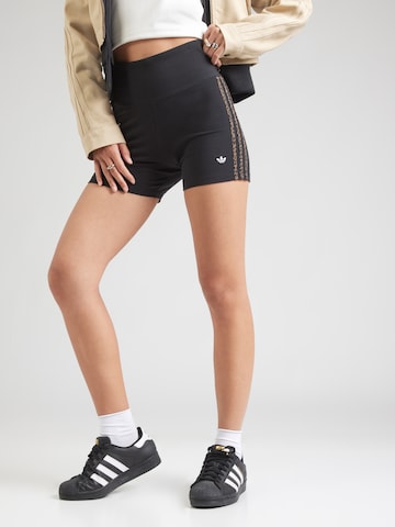 Skinny Leggings ADIDAS ORIGINALS en noir : devant
