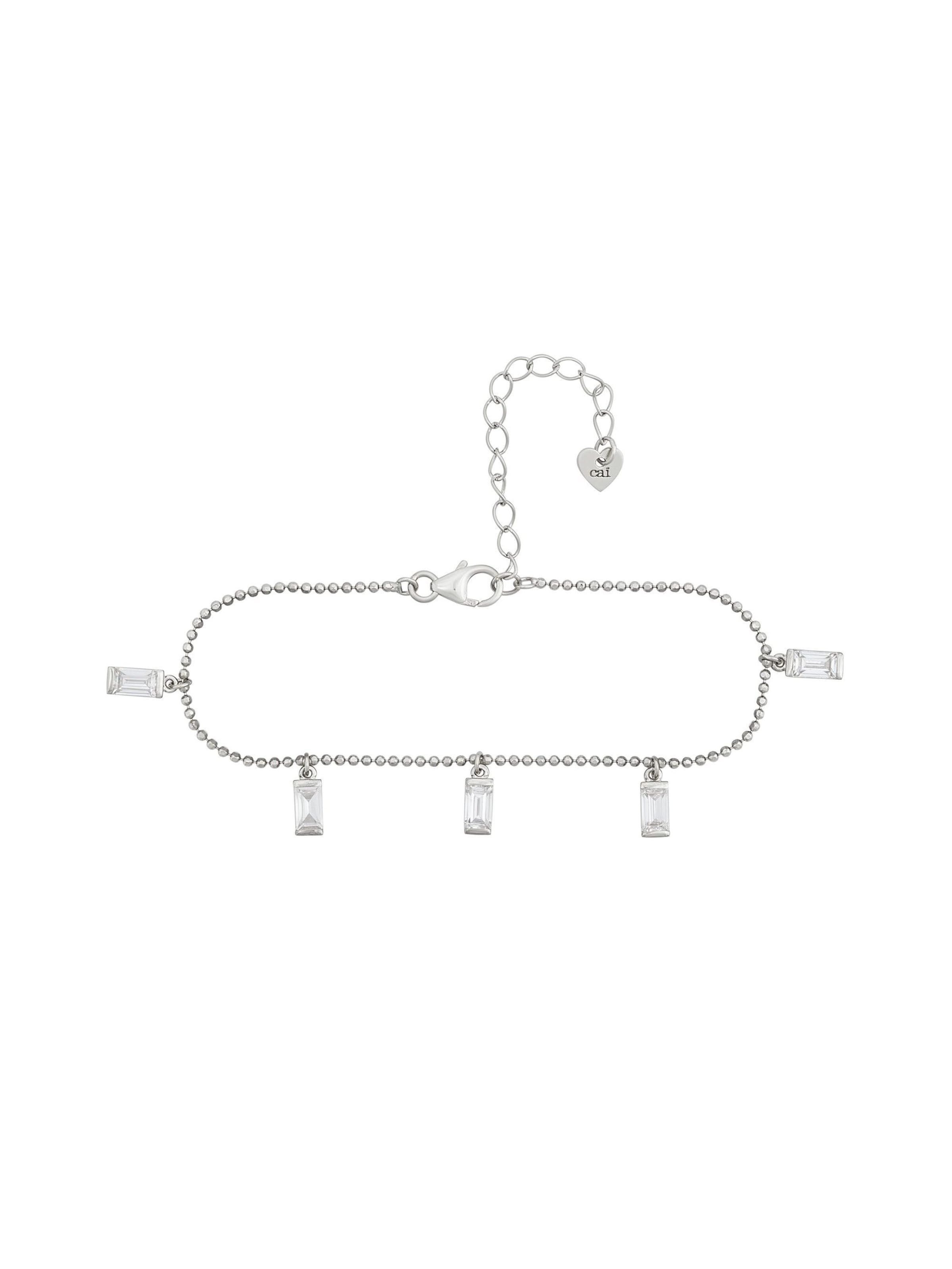Bracelet caï en blanc : devant