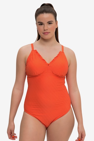 Studio Untold Bralette Swimsuit in Orange: front