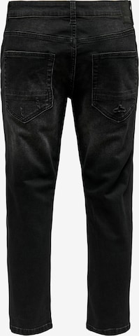 regular Jeans 'Avi Beam' di Only & Sons in nero