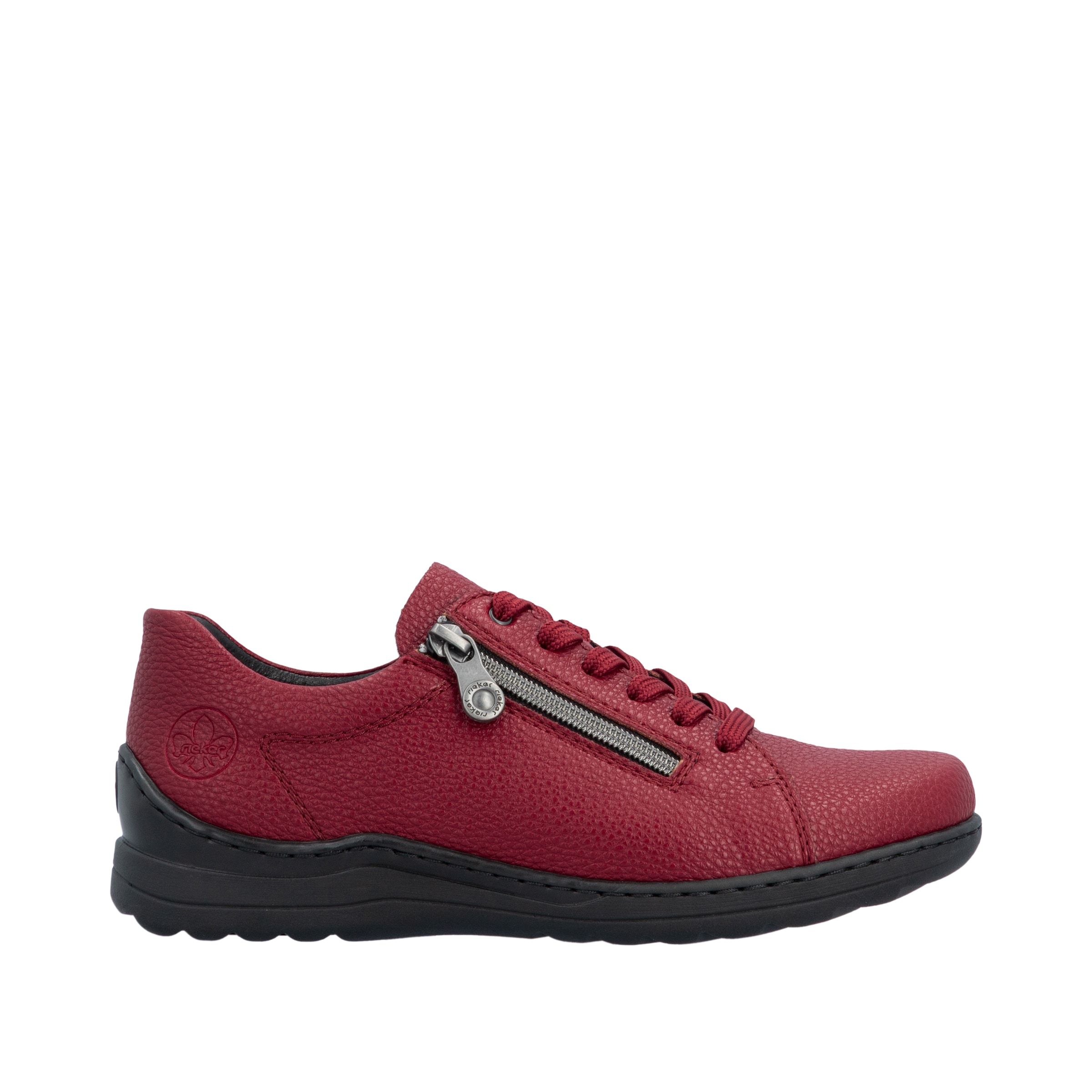 Chaussure à lacets Rieker en rouge