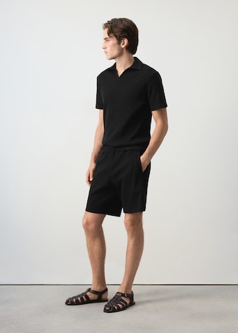 Regular Pantaloni 'ARMIS' de la MANGO MAN pe negru