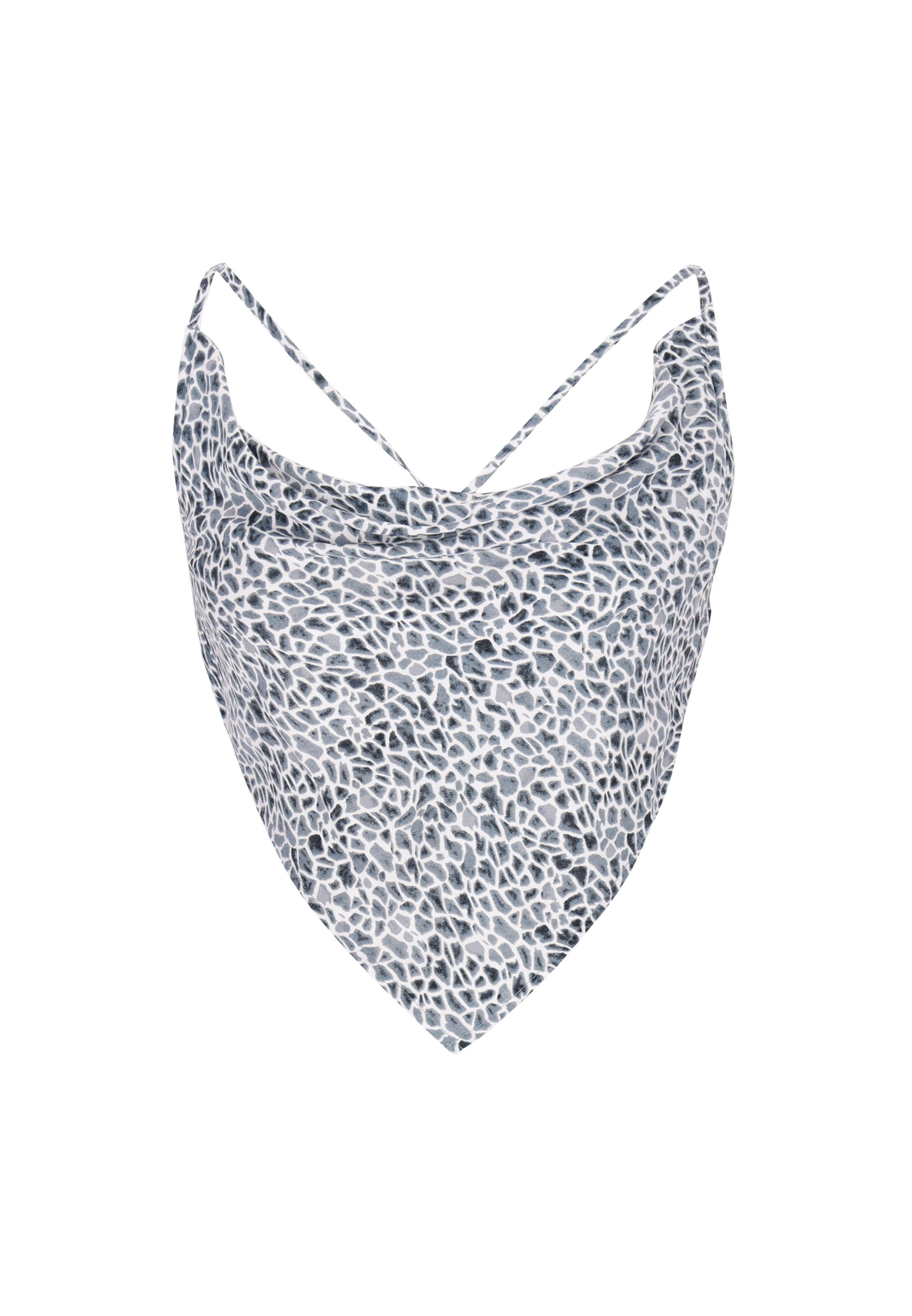 faina Top 'Festive' in Blauw: voorkant