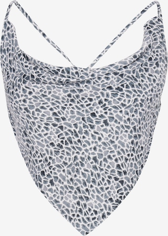 faina - Top 'Festive' en azul: frente