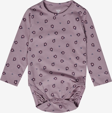 Hummel Strampler 'Aop' in Lila: Vorderseite