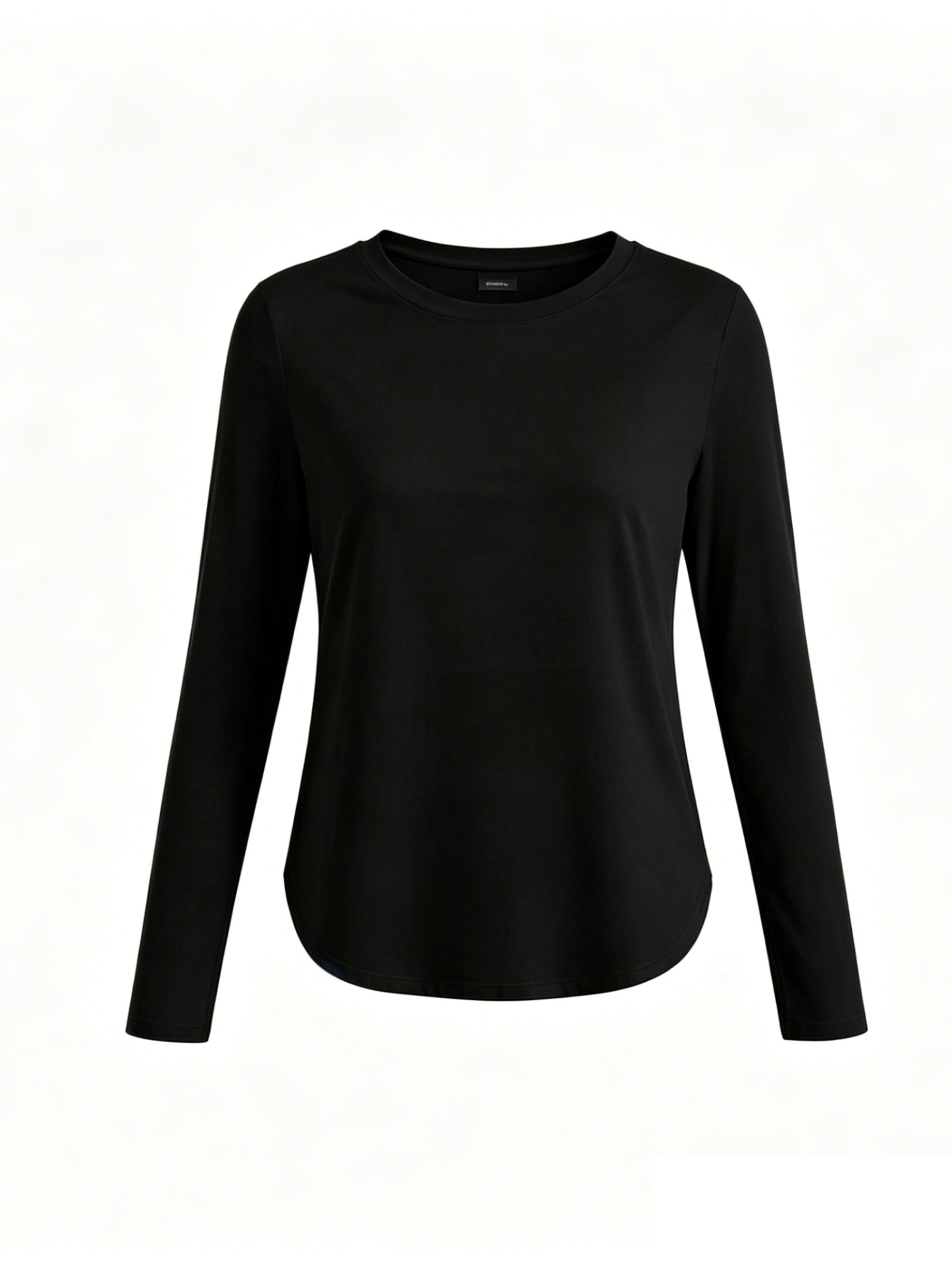 G4Free Shirt 'G4Free Damen Langarmshirt UPF 50+ Sonnenschutz, Atmungsaktiv & Schnelltrocknend, Sportshirt mit Seitenschlitzen' in Black: front