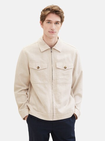 TOM TAILOR Between-season jacket in Beige: front